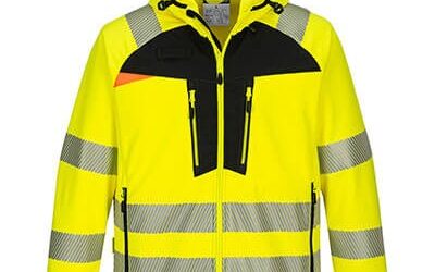 GIUBBINO Softshell DX4 Alta Visibilità Giallo/Nero-ARANCIO/NERO